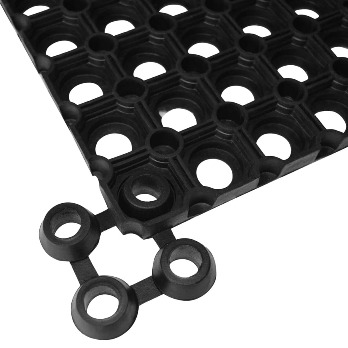 vidaXL Gumowe maty, wycieraczki, 5 szt., 16 mm, 40x60 cm