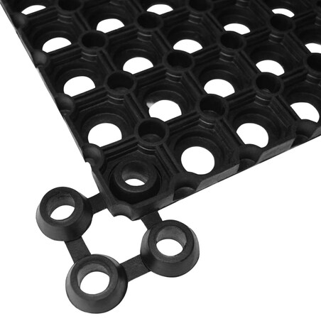 vidaXL Gumowe maty, wycieraczki, 5 szt., 16 mm, 40x60 cm