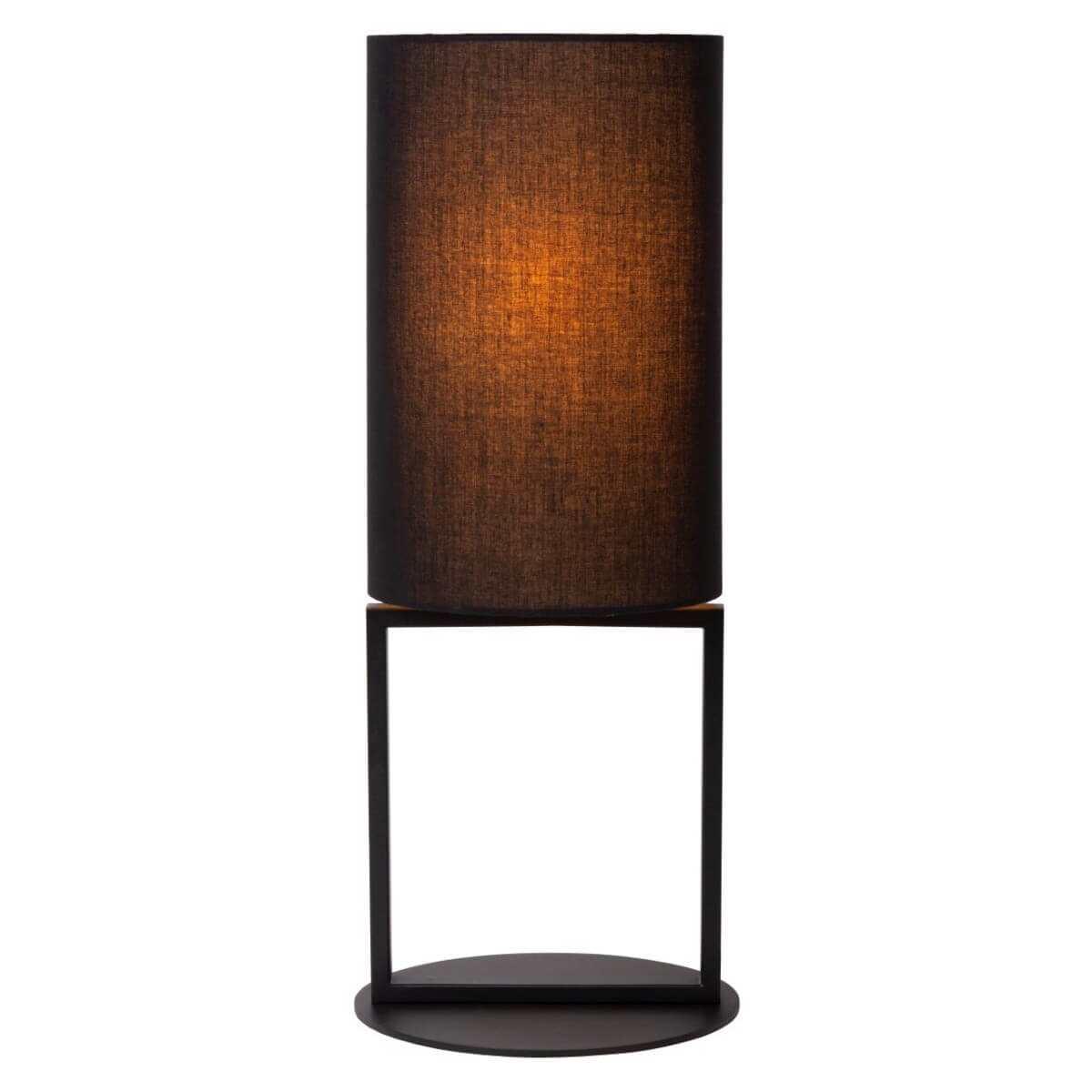 Stołowa lampa z abażurem Herman 30562/81/30 Lucide tuba czarny