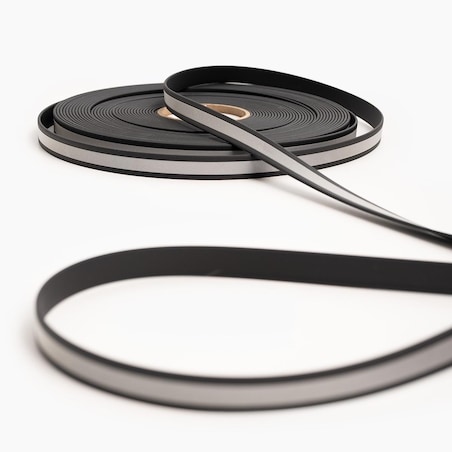 Smycz przepinana Biothane® dla psa lub kota "Odblaskowa" - Rozmiar: L, Szerokość taśmy: 19mm