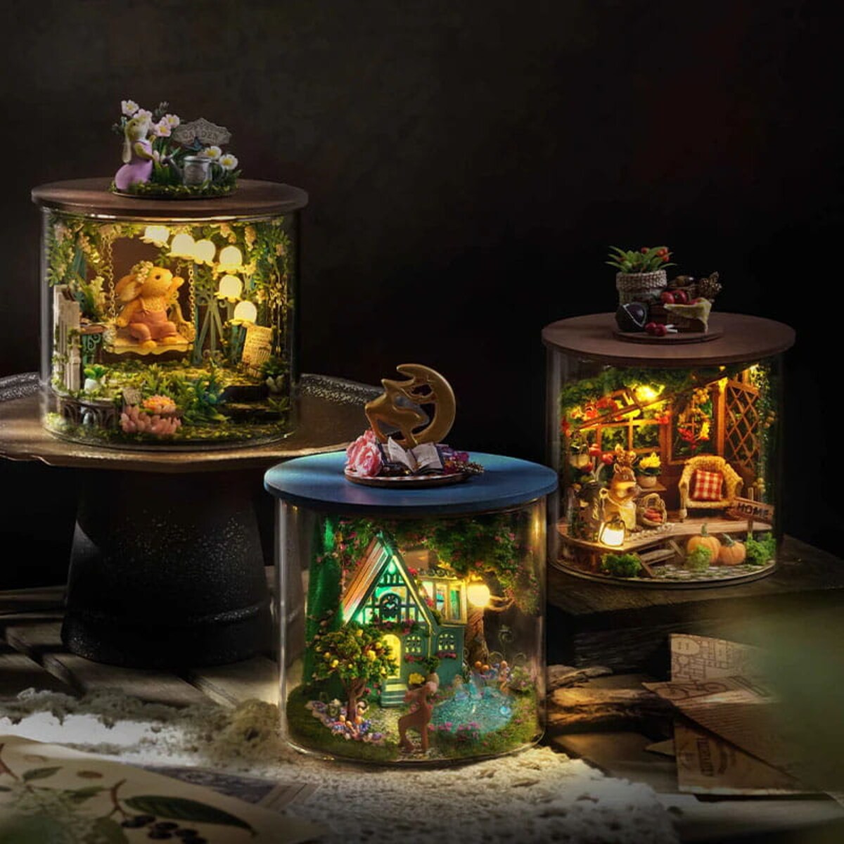 Miniaturowy domek - Turkusowe jezioro