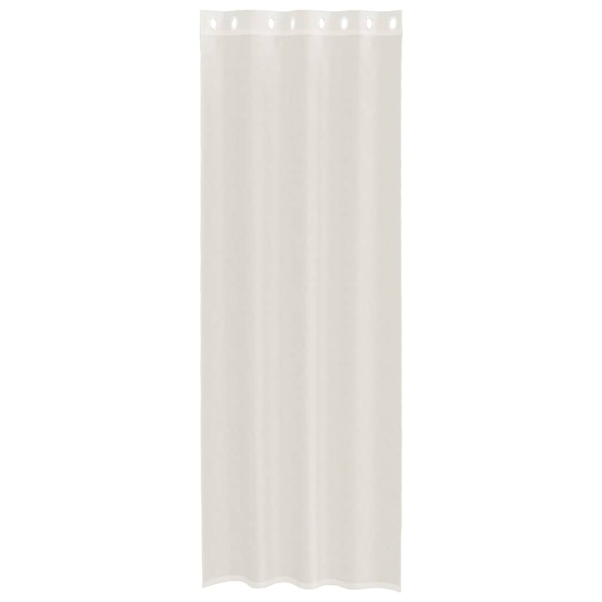 vidaXL Zasłony woalowe z przelotkami 2 szt. Kremowe 140x260 cm