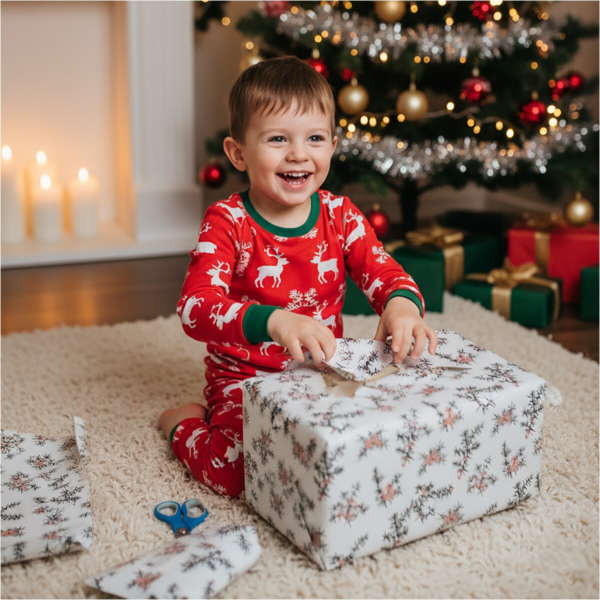 Papier Prezentowy Do Pakowania Prezentów 25 m MEGAROLKA Świąteczny Do Paczek Boże Narodzenie Ozdobny