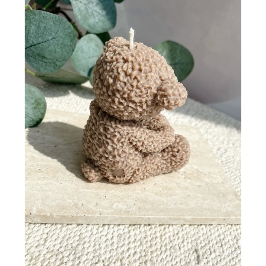 Świeca sojowa ekologiczna dekoracyjna miś misiu "Teddy Bear" 75x75mm