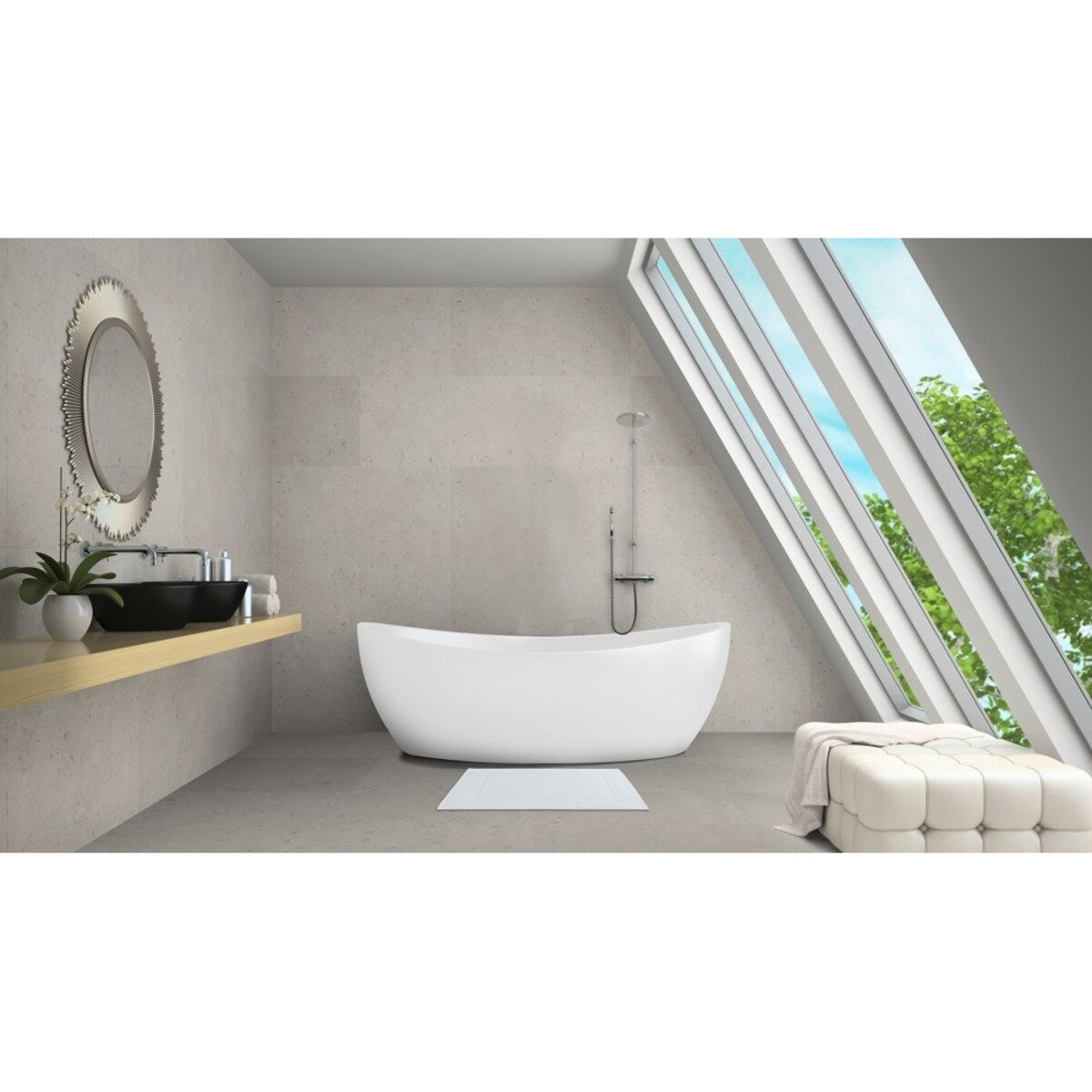 Dywanik łazienkowy TERRY ZEN, 40 x 60 cm