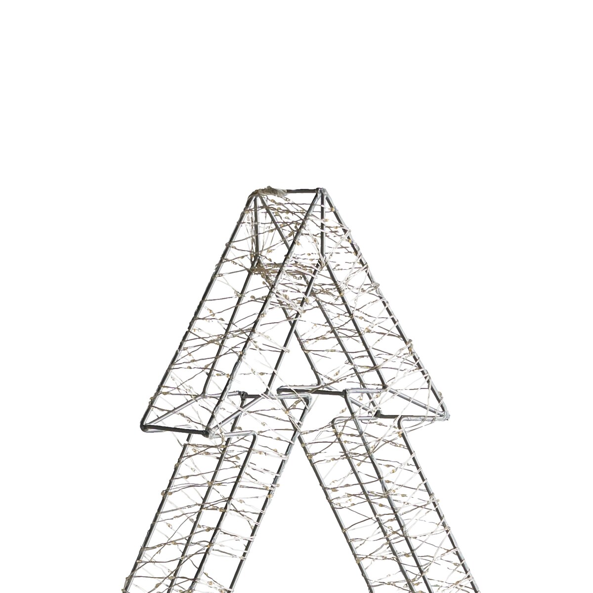 Dekoracja ogrodowa LED AKERAN 60 cm Choinka Srebrny