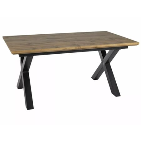 Stół rozkładany XAVIERO II 160(240)x90 dąb artisan/czarny