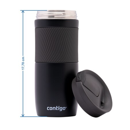 Zestaw kubków termicznych Contigo Byron 470ml - Stainless Steel + Matte Black