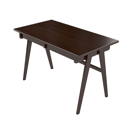 Drewniane bukowe biurko / toaletka z szufladami Visby EDDA / kolor palisander