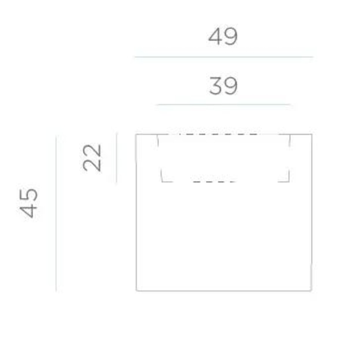 Donica podświetlana kwadratowa Melisa LUMNC050SSNW King Home IP65 biała