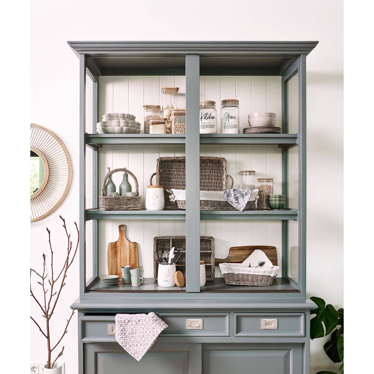 Wiklinowy koszyk na chleb, 33 x 14 x 10 cm