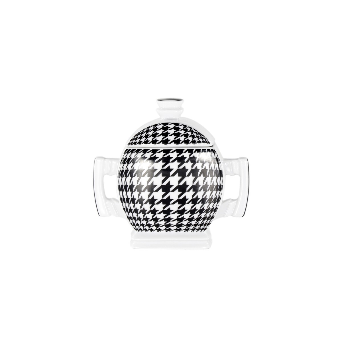 Garnitur do kawy dla 6 osób 15 el. Płaski Pepita G806