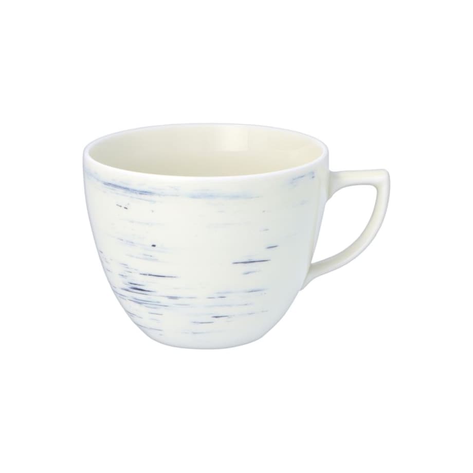 Zestaw filiżanek ze spodkami dla 6 osób 12 el. City Borówkowy Krem CT22