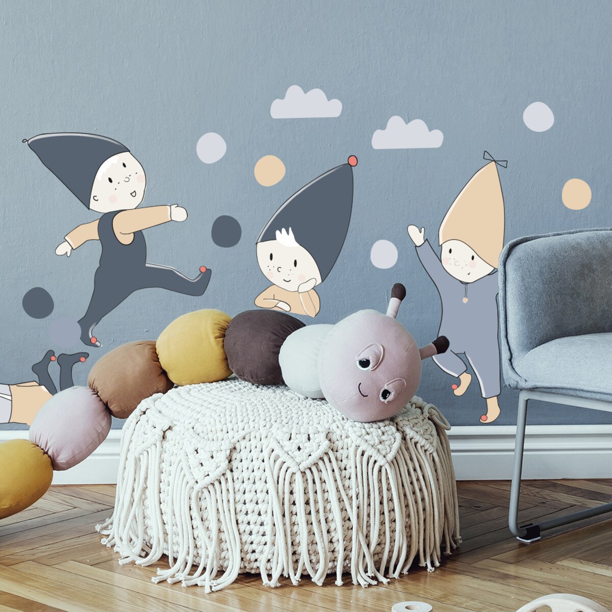 Naklejka na ścianę Skrzaty