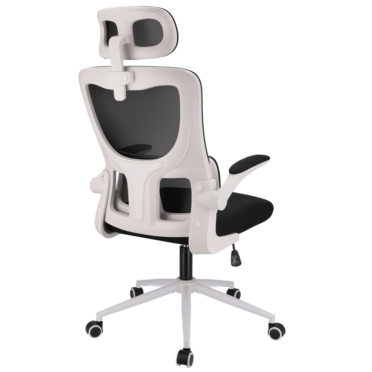 Fotel Krzesło Do Biurka Biura Zeo Czarny Biały