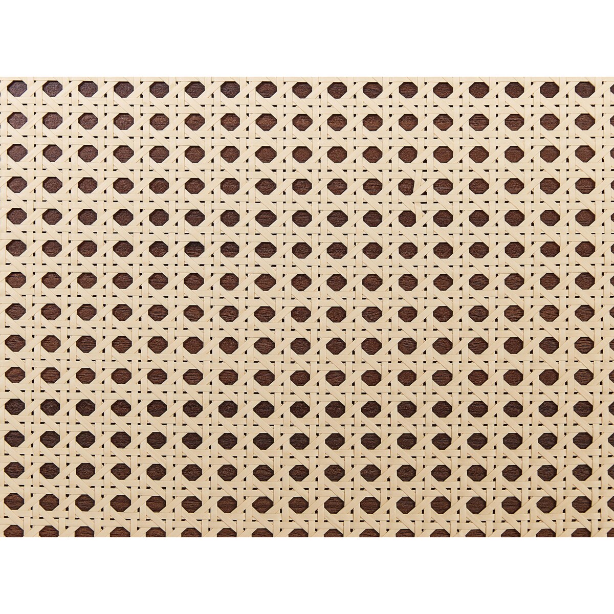 Łóżko Rattan MONPAZIER 140 x 200 cm Ciemnobrązowy