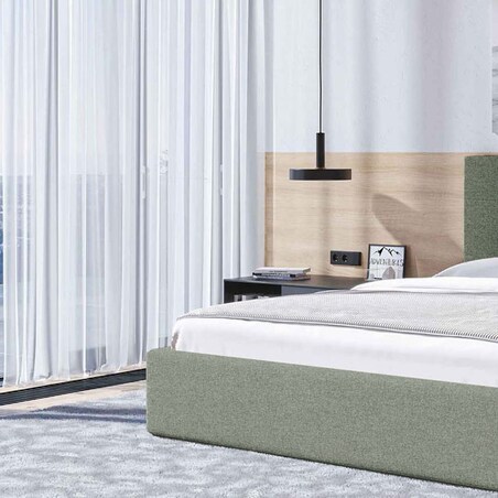 Mesonica Łóżko Bufo, zielone 160x200