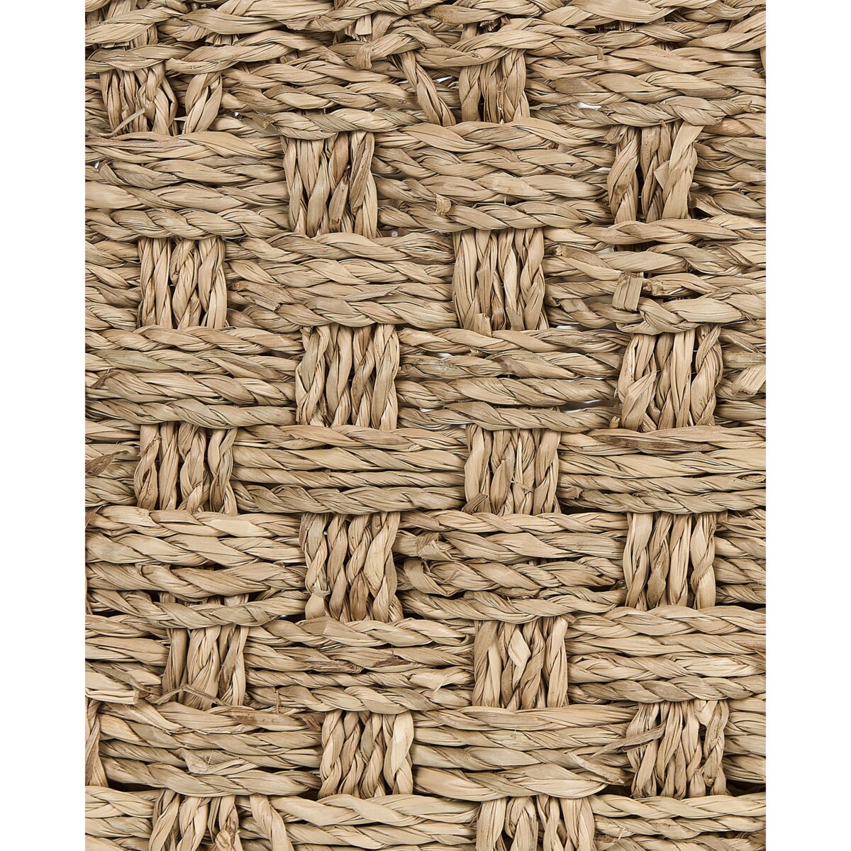 Zestaw 3 koszy z trawy morskiej jasny HOIAN