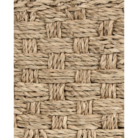 Zestaw 3 koszy z trawy morskiej jasny HOIAN