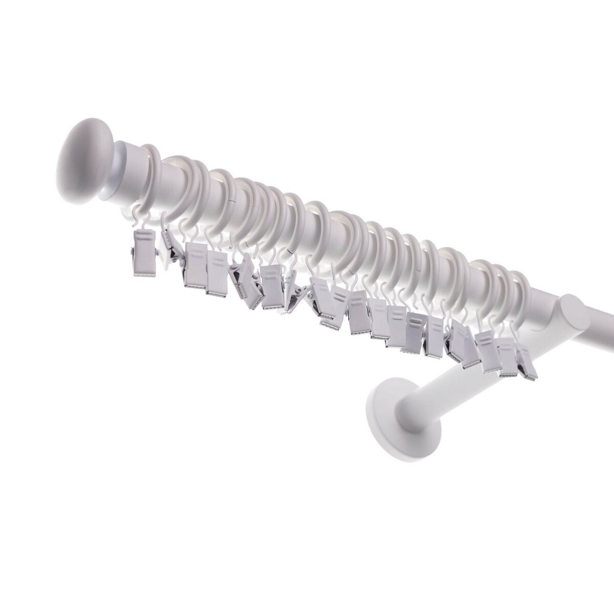 Karnisz pojedynczy Modern white matt 160cm, 160 cm