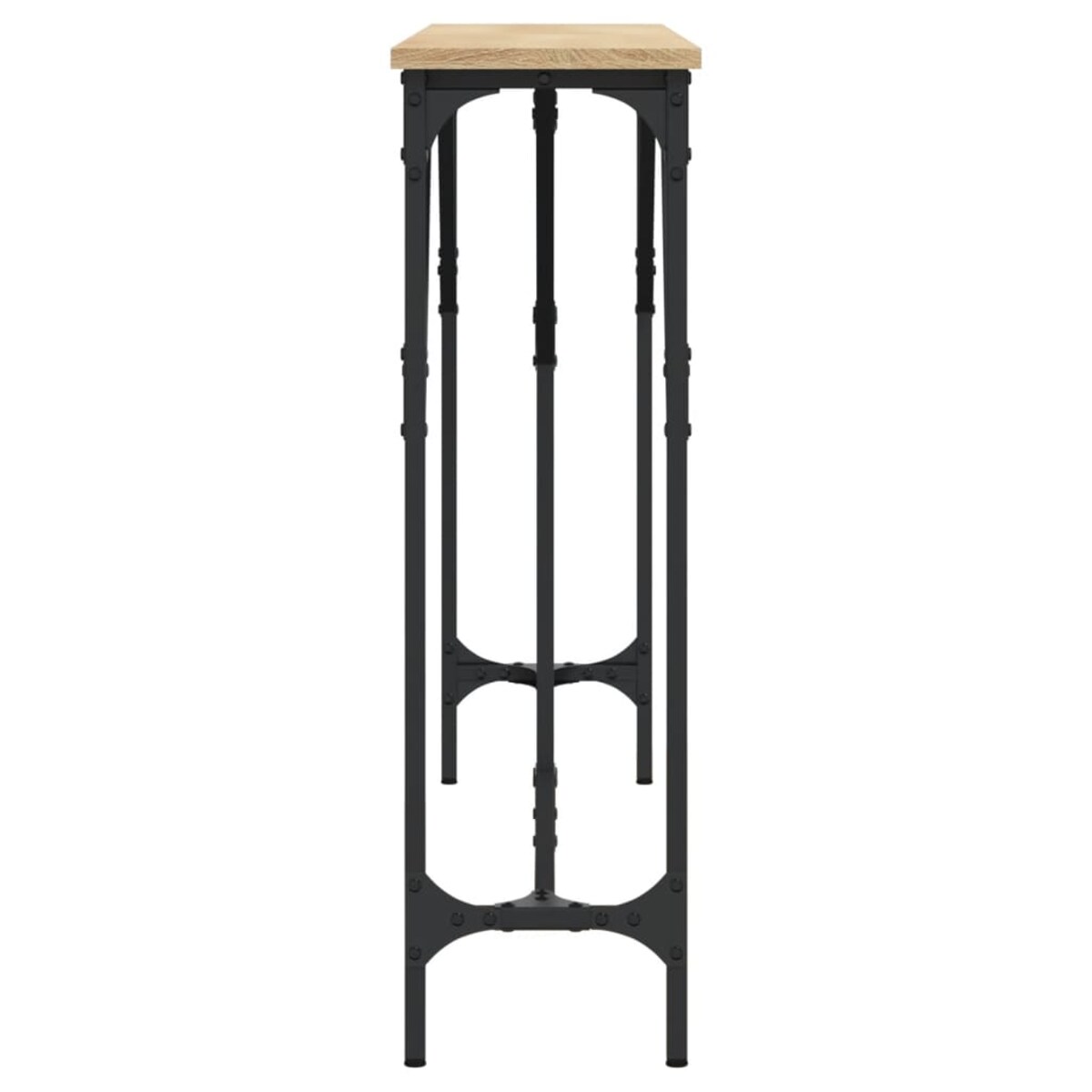 vidaXL Stolik konsolowy, dąb sonoma, 140x23x75 cm