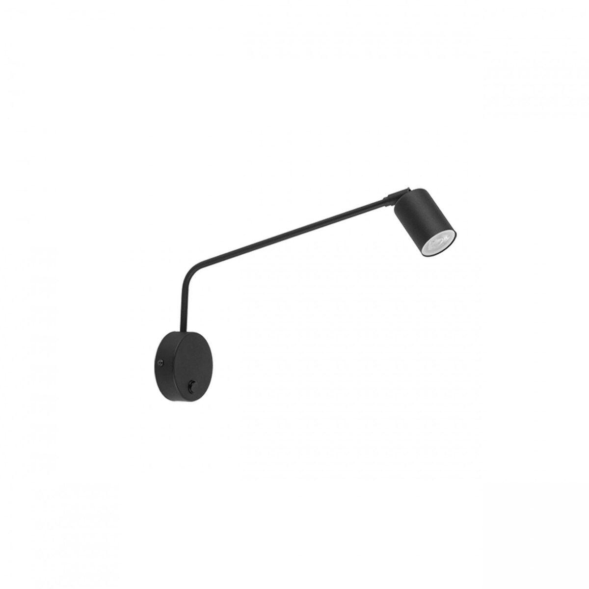 Kinkiet na wysięgniku z włącznikiem TK Lighting NEX BLACK 11361, czarny, GU10, regulowany loftowy LED