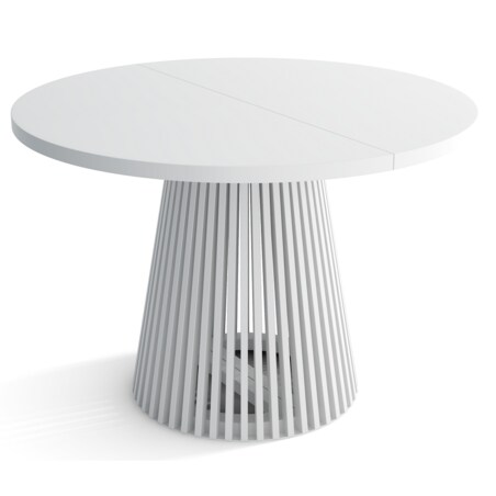 Stół DUSTO rozkładany z lamelami 100/200 Biały