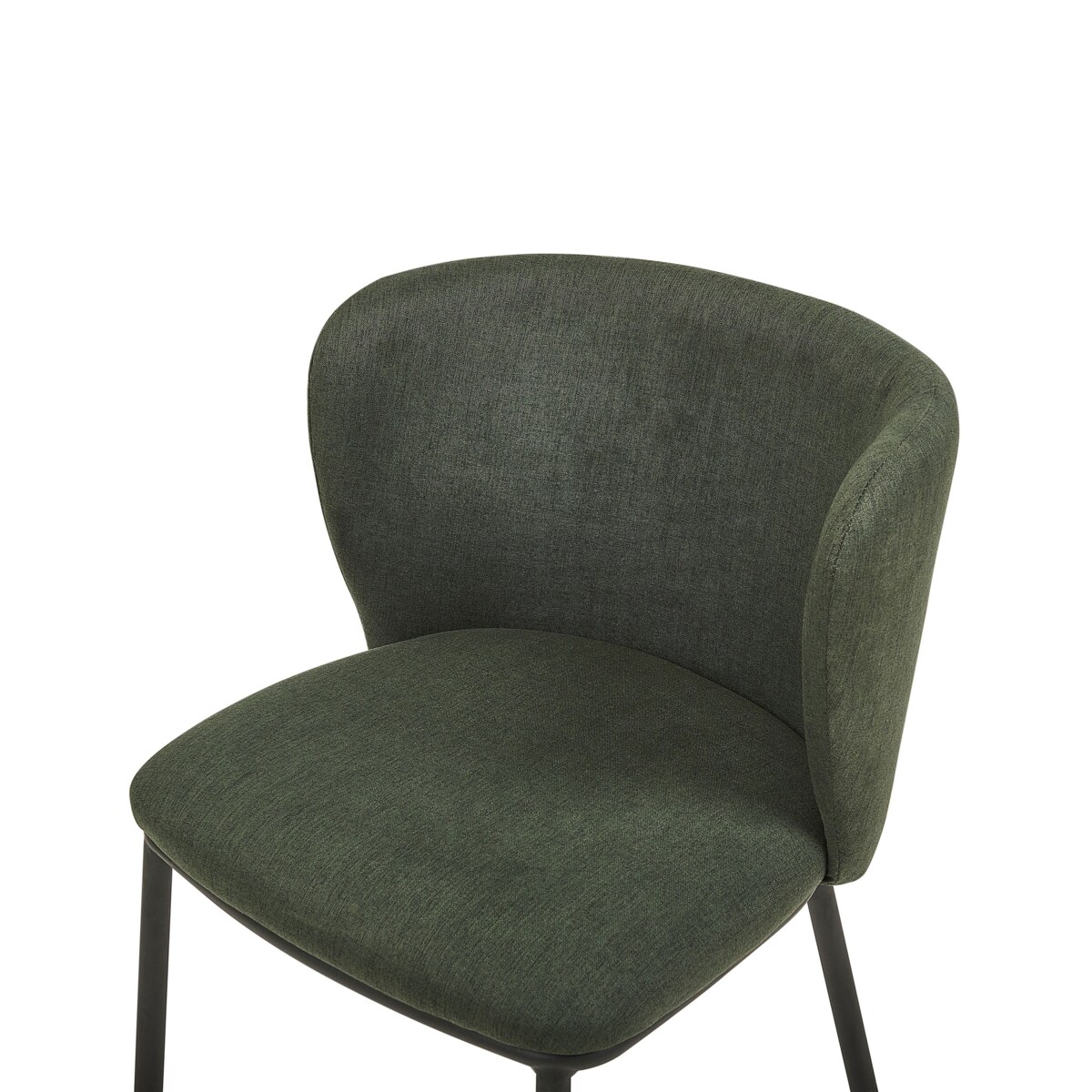 2 krzesła do jadalni ciemnozielone MINA