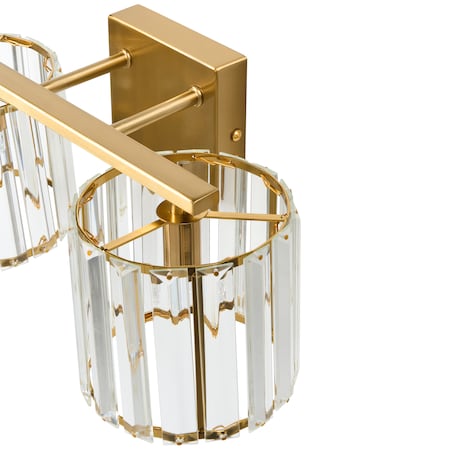Lampa ścienna LOURIDO Złoty Metal