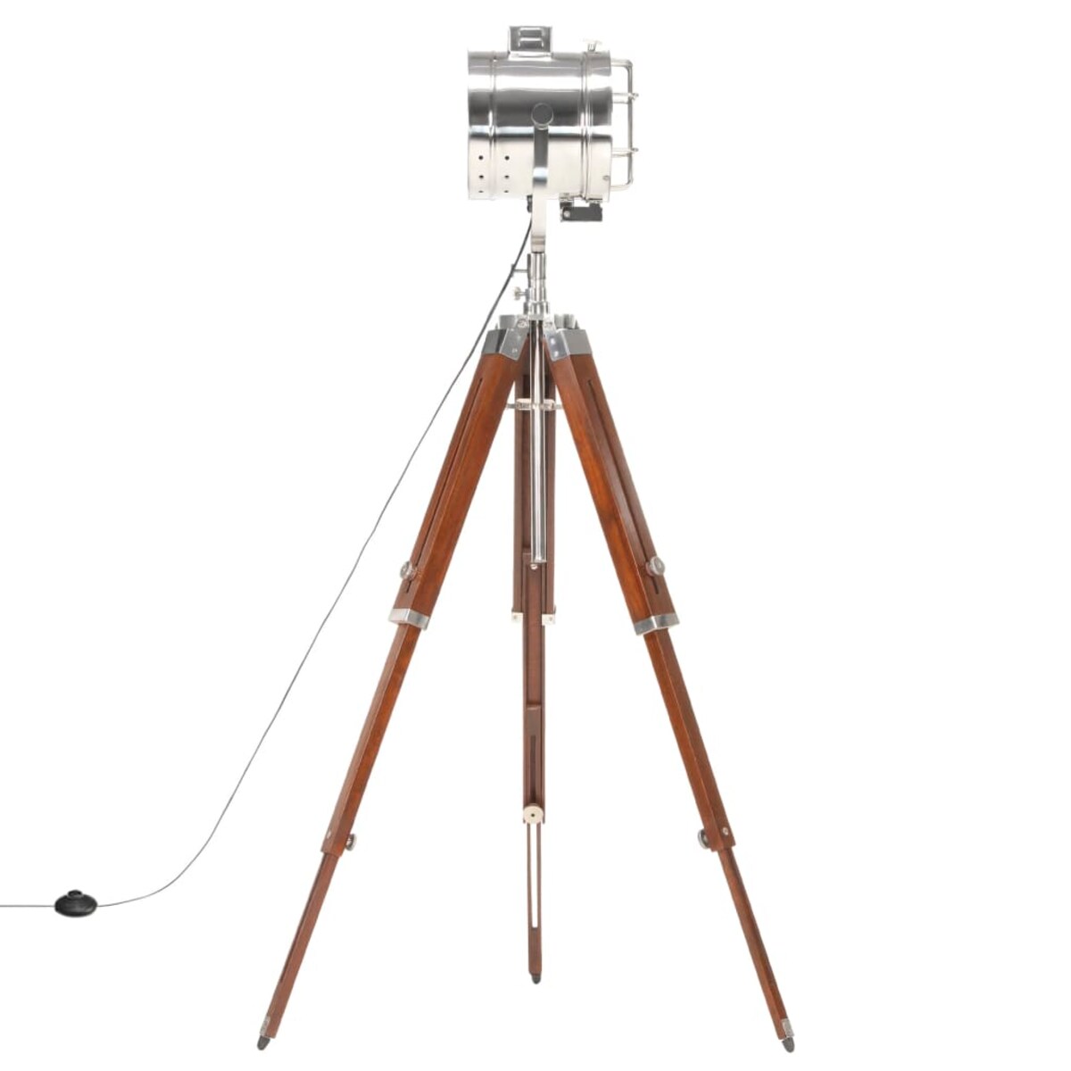vidaXL Lampa podłogowa na trójnogu, lite drewno mango, 165 cm