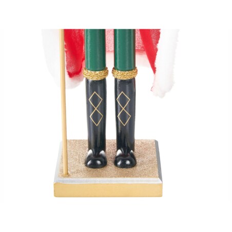 Figurka dekoracyjna HALLSJON Dziadek do orzechów 50 cm Czerowny/ zielony