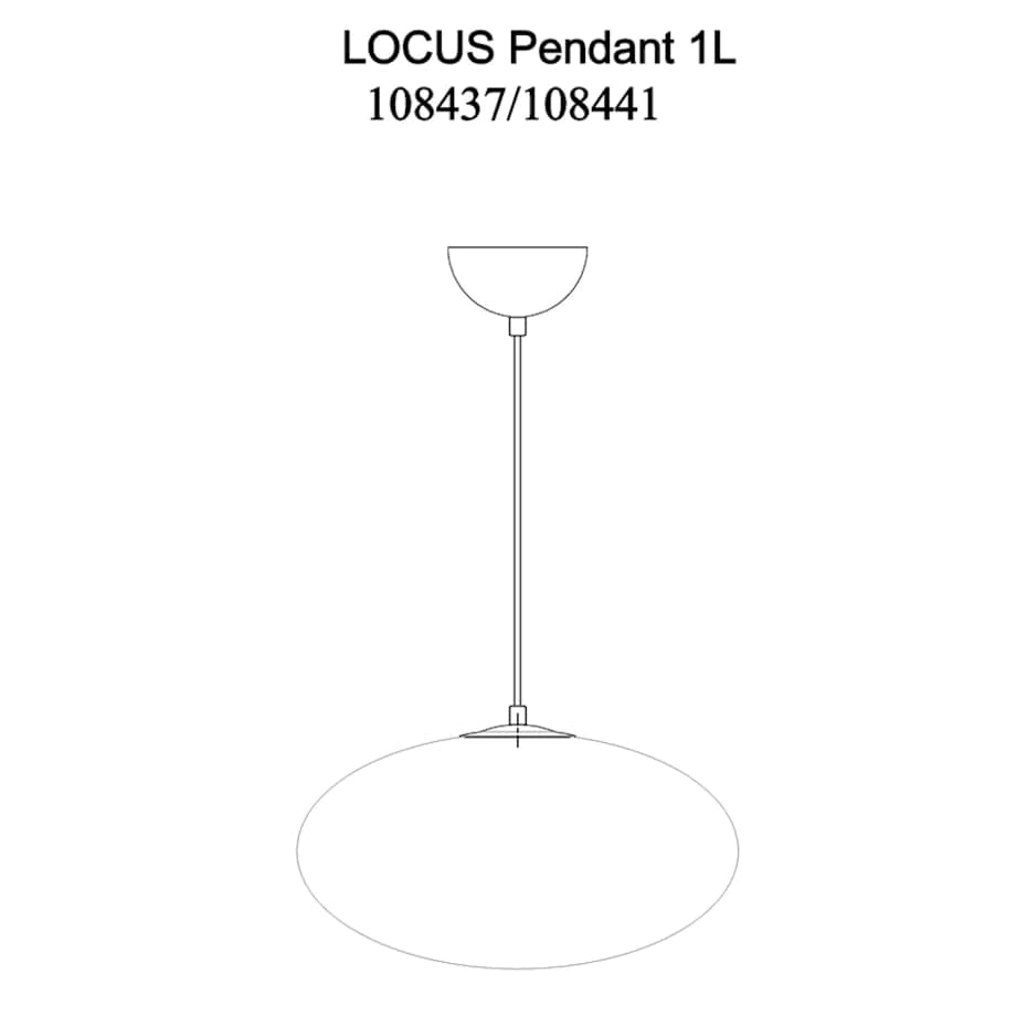 Lampa wisząca nad stół Locus 108437 Markslojd owalna szklana biała