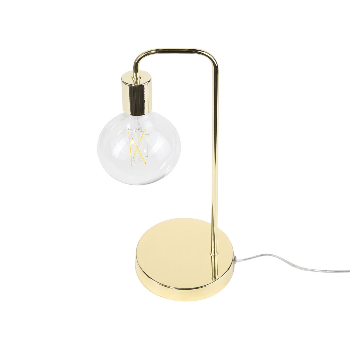 Lampa stołowa metalowa złota SAVENA