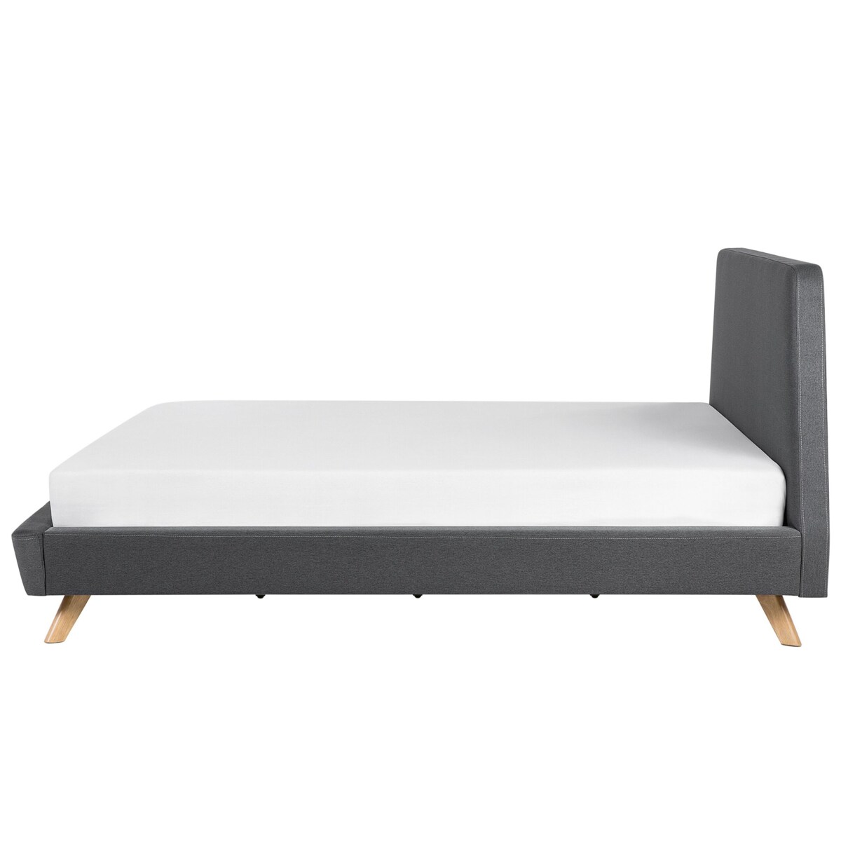 Łóżko tapicerowane 180 x 200 cm szare VIENNE