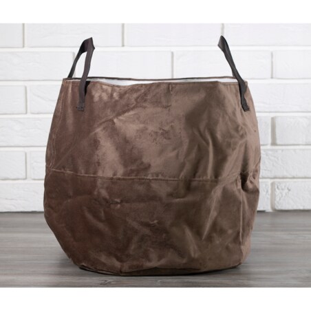 TORBA plażowa, na zakupy AKSAMITNA szara