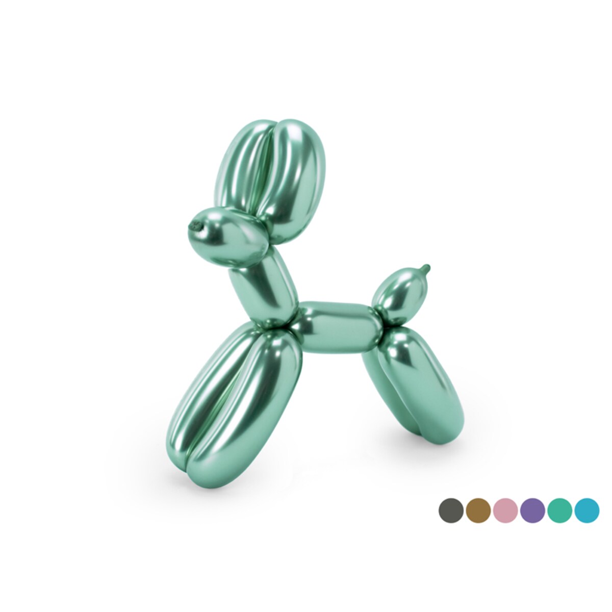 Balony modeliny Glossy 130cm z pompką, mix (1 op. / 30 szt.)