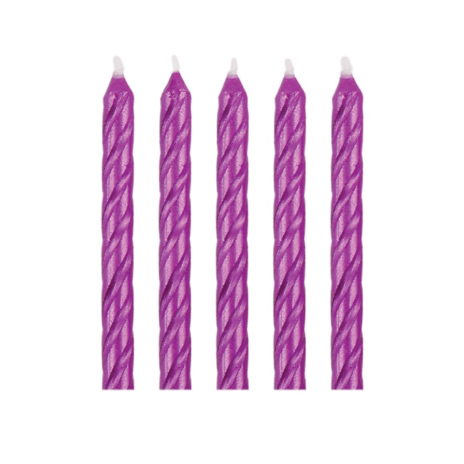 PME Świeczki różowe Happy Birthday (16 sztuk) różowy