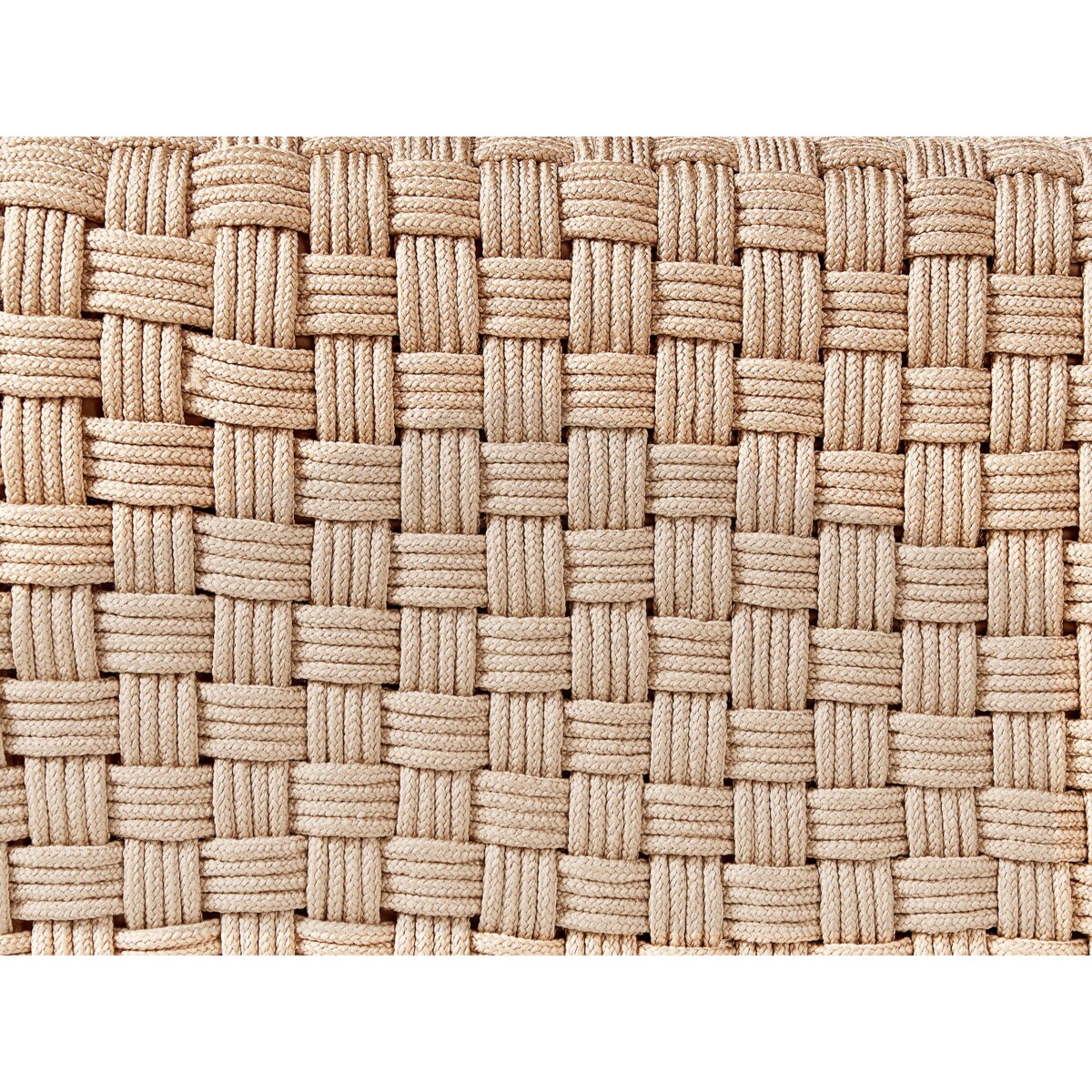 Puf ogrodowy 50 x 50 x 35 cm jasnobeżowy NALLI