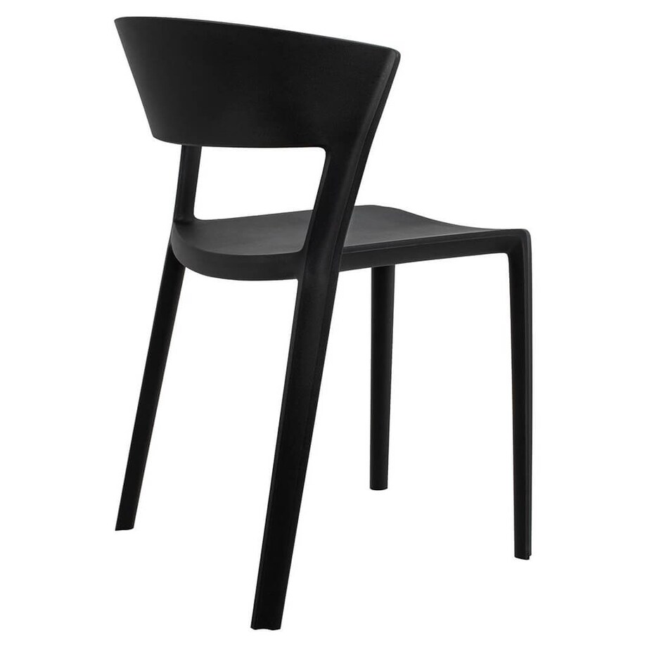 Minimalistyczne krzesło jadalniane Jasper czarne do kuchni, King Home