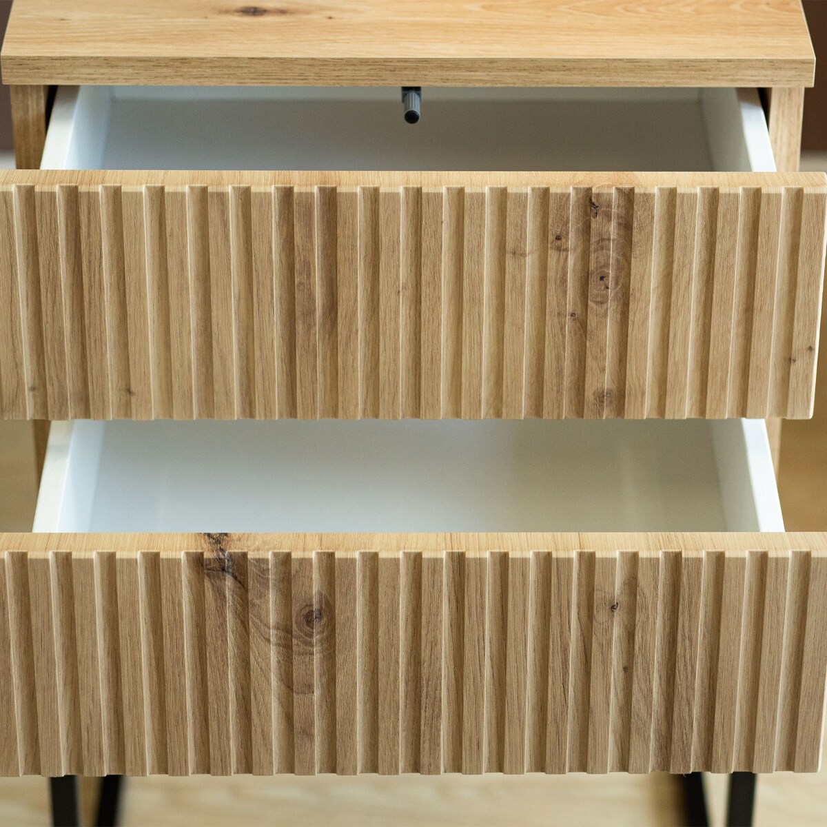 Konsimo RECTUS Zestaw stolików nocnych 2szt.w kolorze dębu artisan