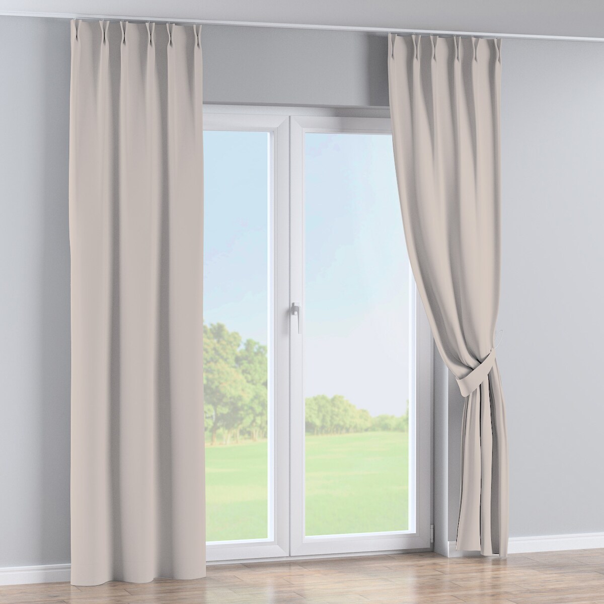 Zasłona na haczykach flex podwójnych 130x245 kaszmirowy