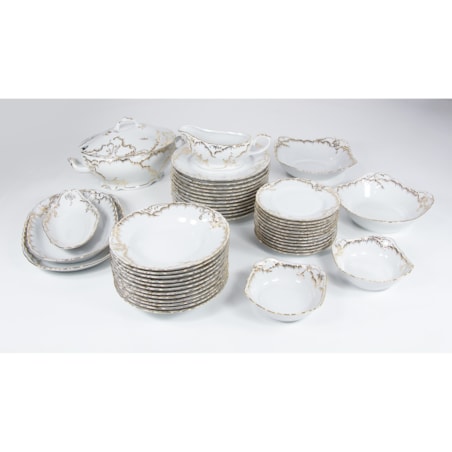 Zestaw talerzy dla 6 osób 18 el. Rococo Anna 7830