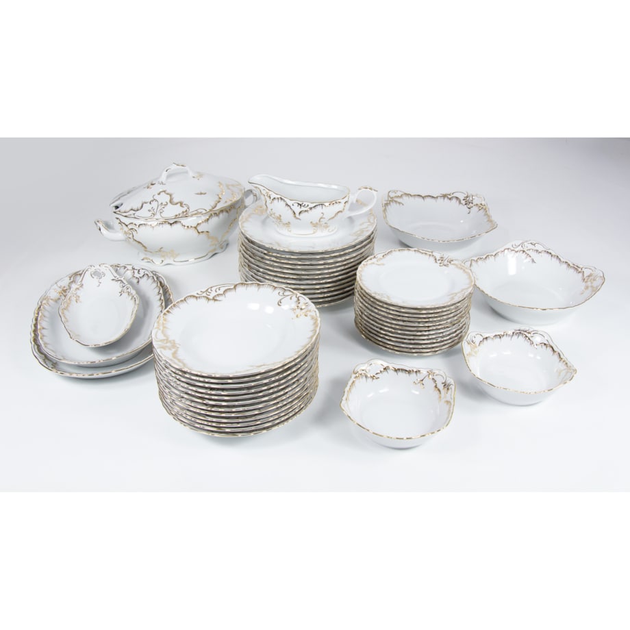 Zestaw talerzy dla 6 osób 18 el. Rococo Anna 7830