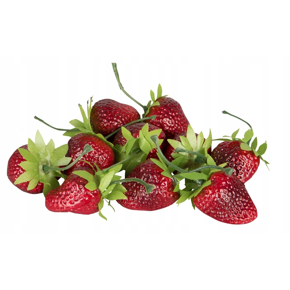 SZTUCZNE TRUSKAWKI 10 szt. JAK ŻYWE pływająca ozdoba wodoodporne zestaw