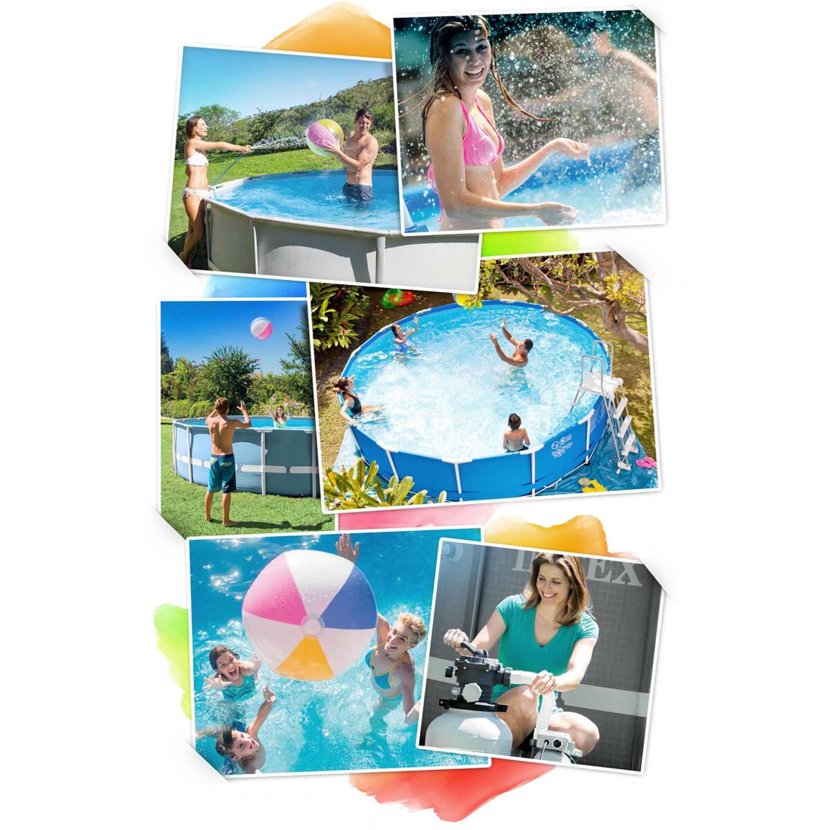 Basen ogrodowy stelażowy Intex 366x76 26710 6w1