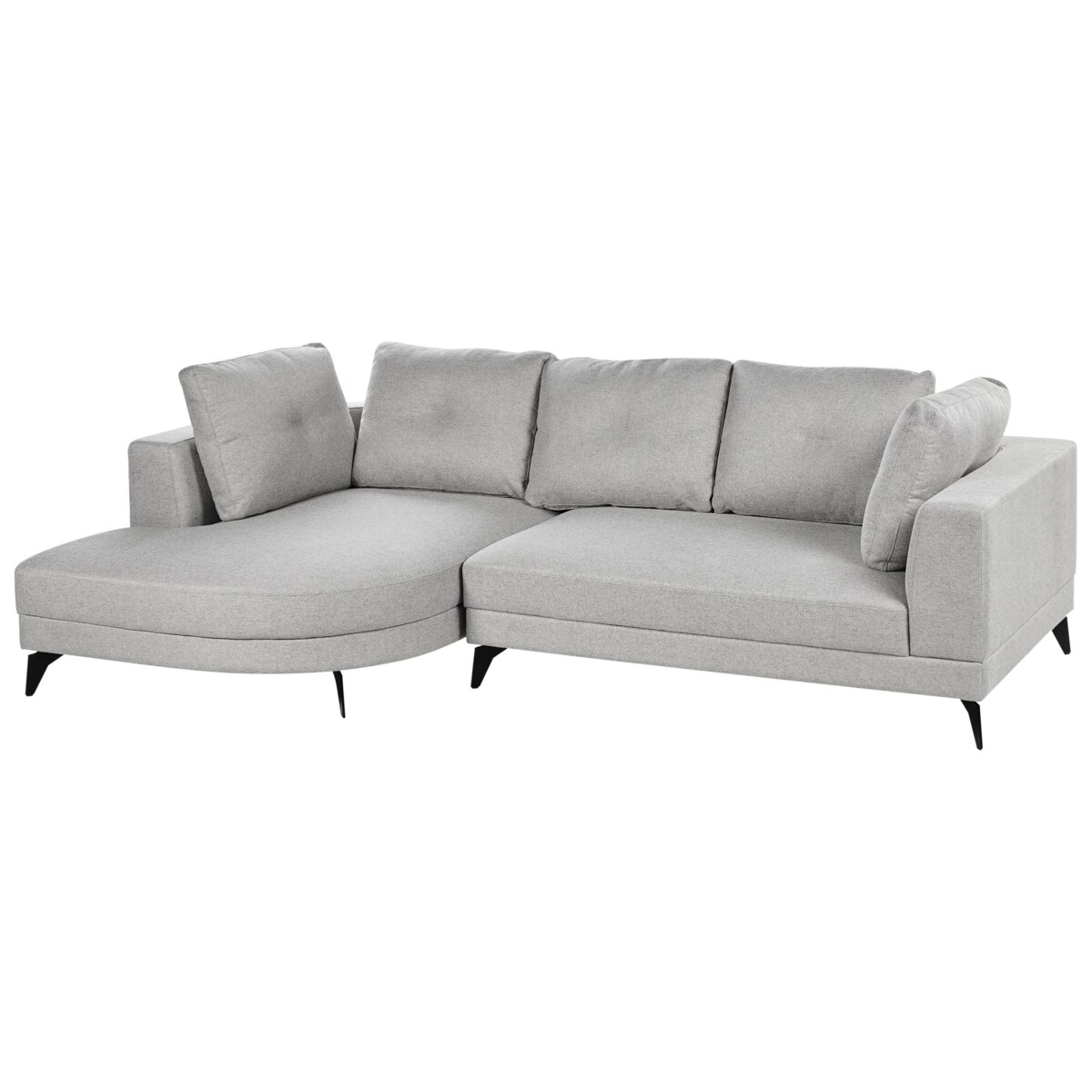 Narożnik dla 3 osób MARUM Len syntetyczny Szary Prawostronny