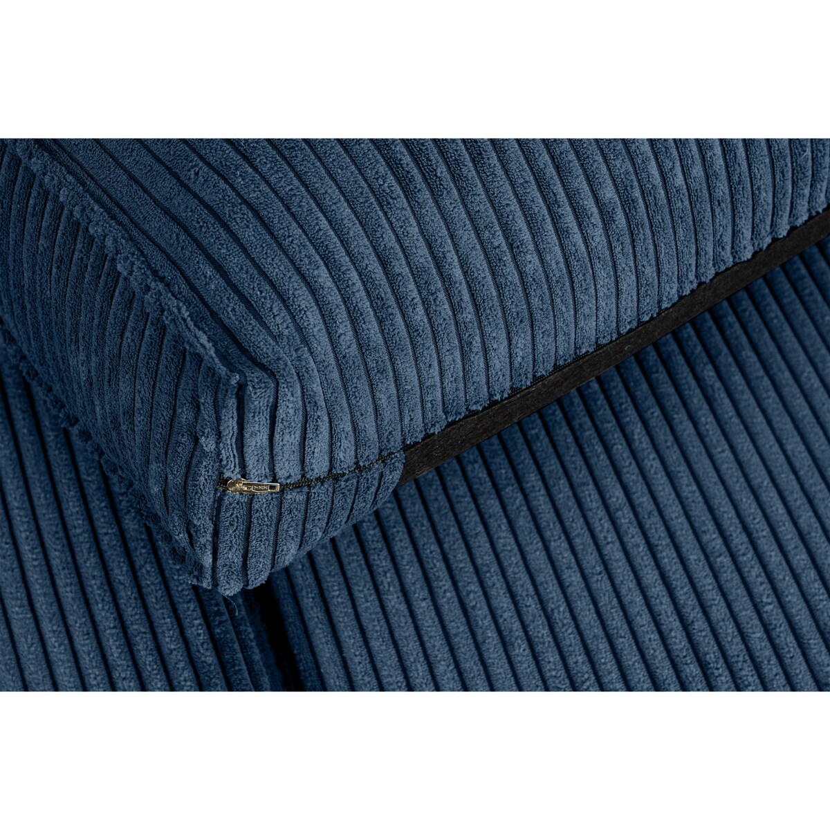 KONSIMO INVIA Sofa w stylu loft sztruks 2 osobowa granatowy