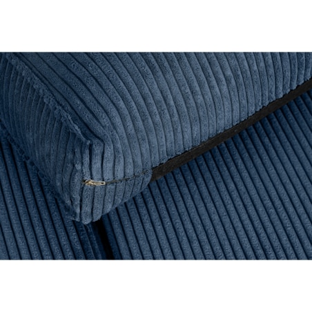 KONSIMO INVIA Sofa w stylu loft sztruks 2 osobowa granatowy