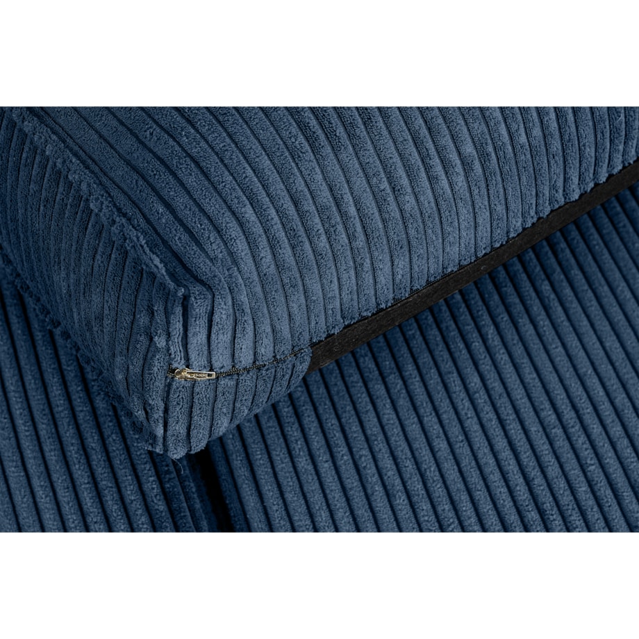 KONSIMO INVIA Sofa w stylu loft sztruks 2 osobowa granatowy