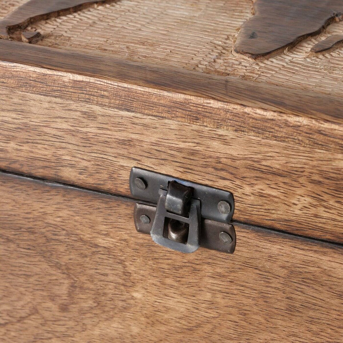 Pudełka drewniane zamykane MAPY, 2 sztuki